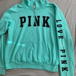 Pink quarter zip